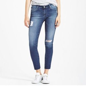 AG Distressed Legging Ankle Jean - sz 26